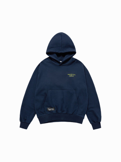 GLOSSY LOGO HOODIE (2COLOR)