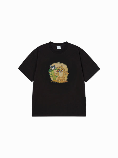 BROWN AC BEAR SHORT SLEEVE T-SHIRT (2COLOR)
