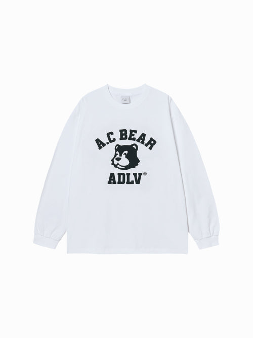 SHADOW AC BEAR LONG SLEEVE T-SHIRT (2COLOR)