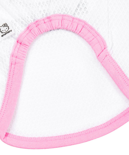 HELLO KITTY X ARUMARU PET SLEEVELESS MESH TOP_PINK
