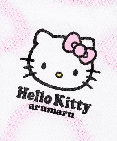 HELLO KITTY X ARUMARU PET SLEEVELESS MESH TOP_PINK