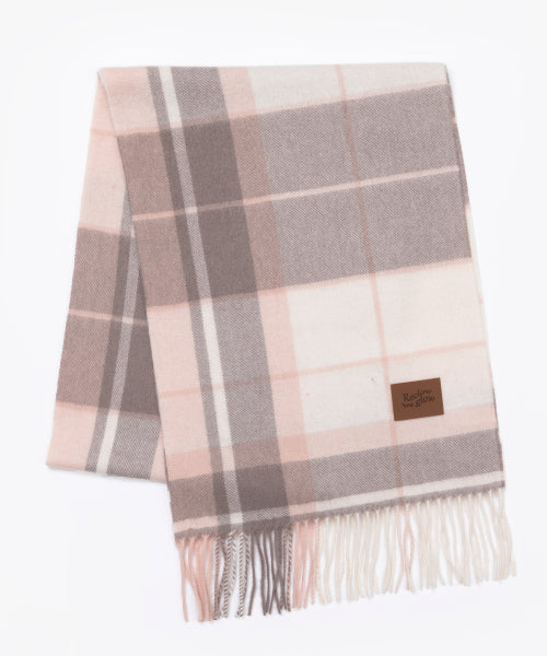RC CASHMERE 100% MUFFLER MUNM PINK