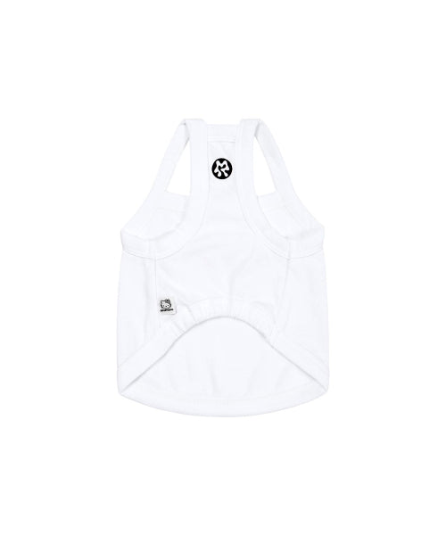 HELLO KITTY x ARUMARU PET LOGO CROP TOP_WHITE