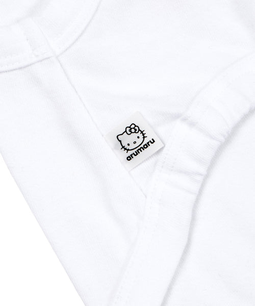 HELLO KITTY x ARUMARU PET LOGO CROP TOP_WHITE