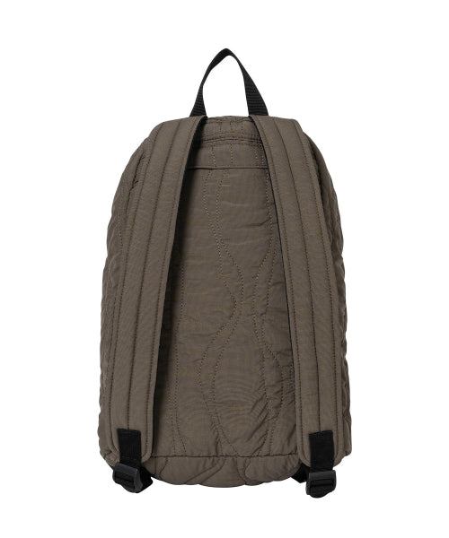 Quilted String Backpack Brown