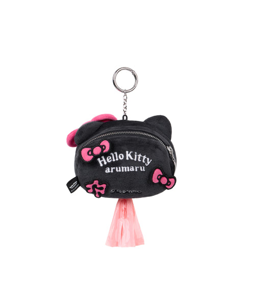 HELLO KITTY x ARUMARU POOP BAG KEY RING_BLACK