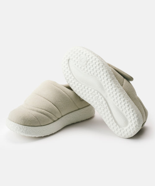Cozy 2 foot easy merino wool padded shoes ivory