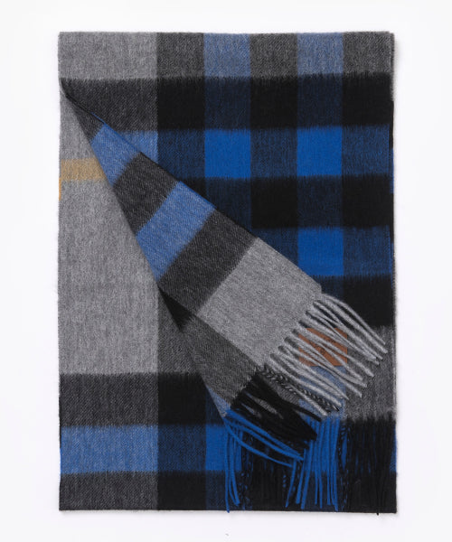 RC CASHMERE 100% MUFFLER DEEP BLUE