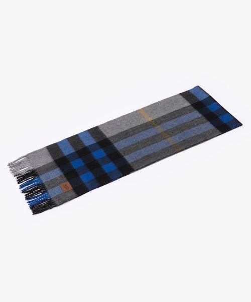RC CASHMERE 100% MUFFLER DEEP BLUE