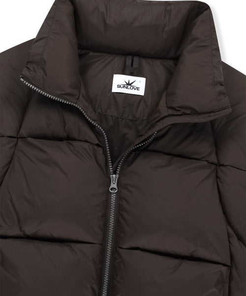 Toray Slice Down Jacket Brown