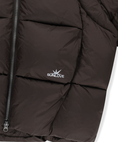 Toray Slice Down Jacket Brown