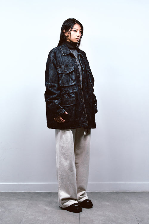 CHAIN DENIM M51 FIELD JACKET IN BLUE