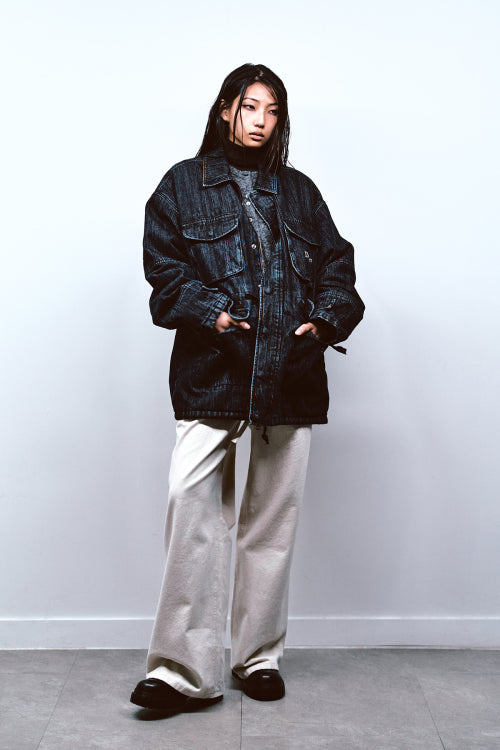 CHAIN DENIM M51 FIELD JACKET IN BLUE