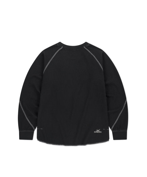 Aero Waffle LS Tee Black