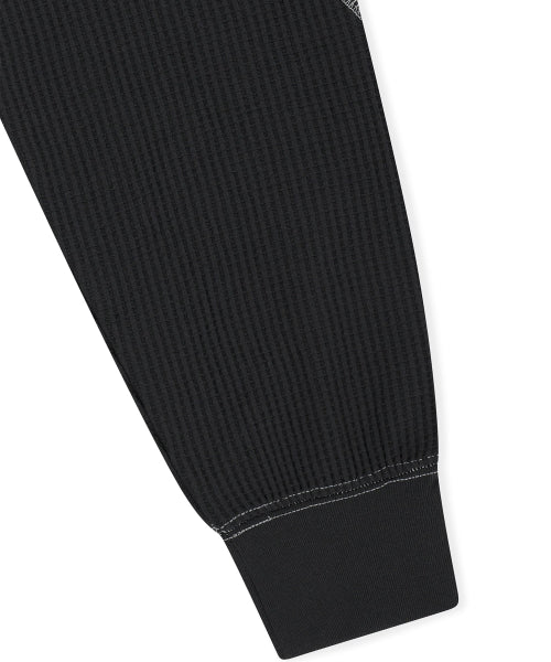 Aero Waffle LS Tee Black
