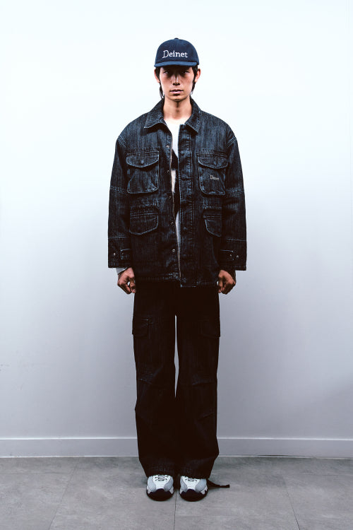 CHAIN DENIM M51 CARGO PANTS IN BLUE