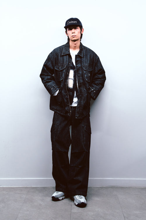 CHAIN DENIM M51 CARGO PANTS IN BLUE