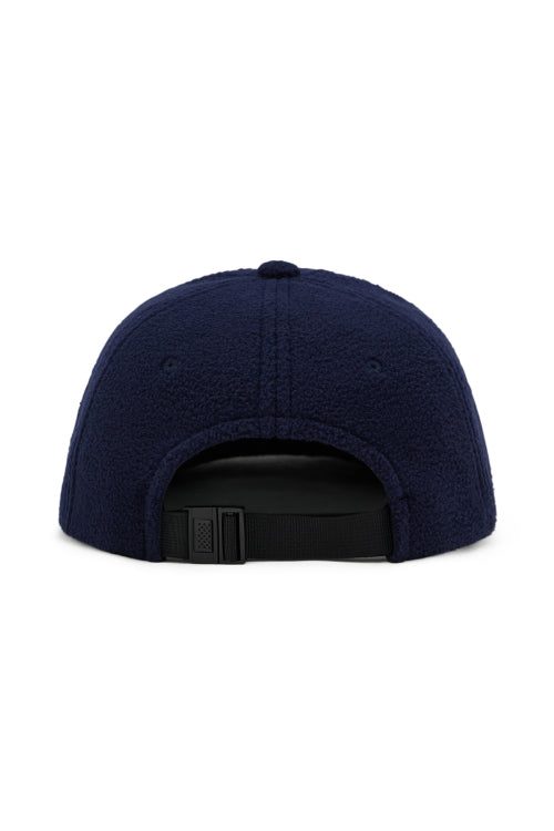 FLEECE ZIGZAG LOGO CAP IN NAVY