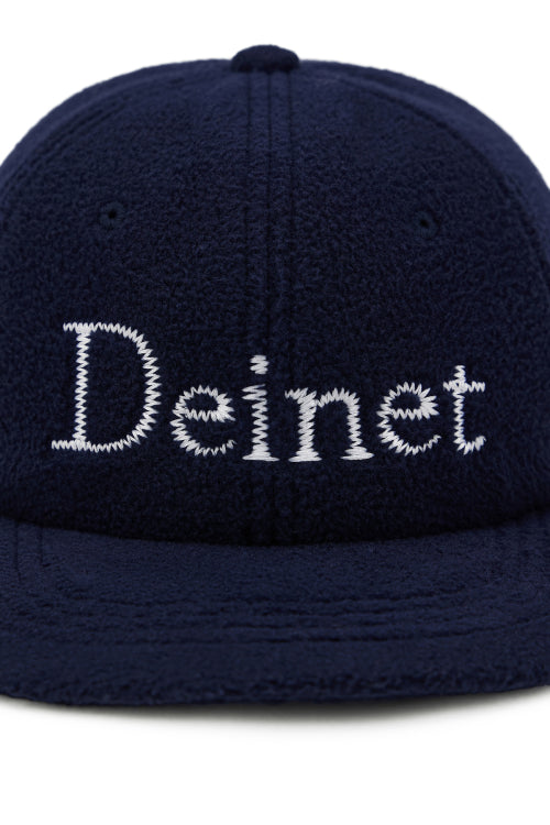 FLEECE ZIGZAG LOGO CAP IN NAVY