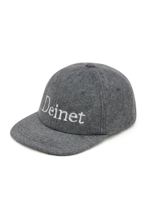 FLEECE ZIGZAG LOGO CAP IN CHARCOAL