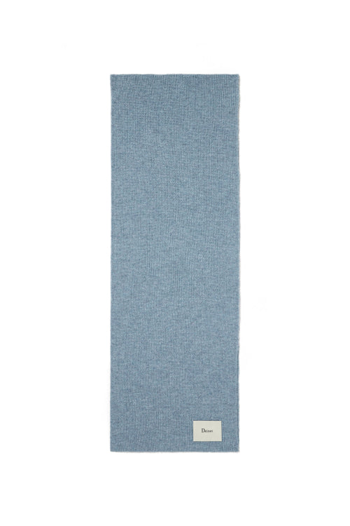 WOOL BASIC MUFFLER IN BLUE