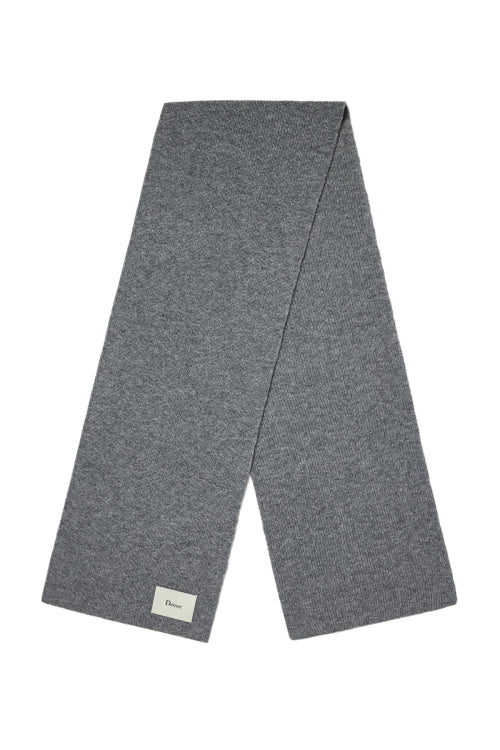 WOOL BASIC MUFFLER IN DARK GREY