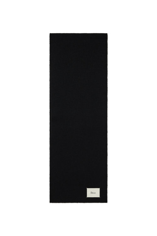 WOOL BASIC MUFFLER IN BLACK