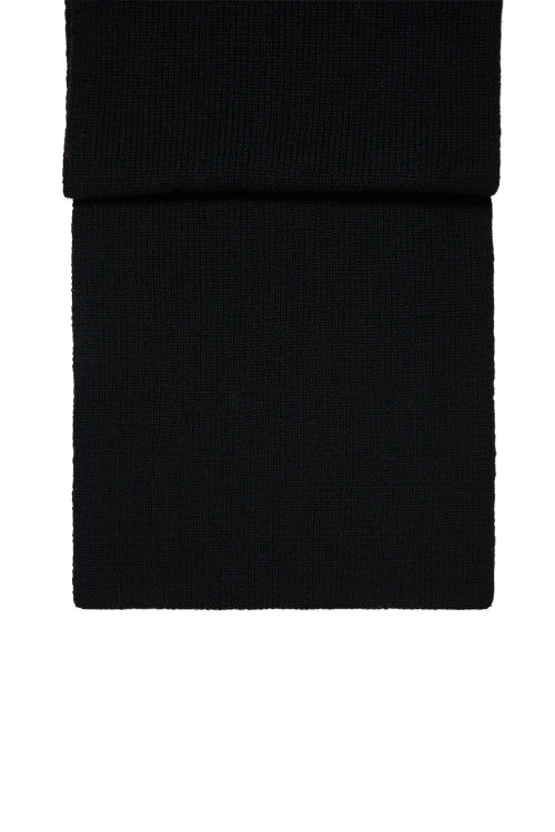 WOOL BASIC MUFFLER IN BLACK