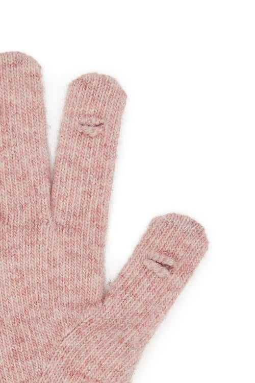 WOOL BASIC GLOVES IN PINK