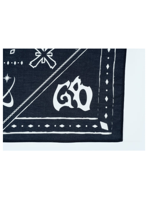 Gothic pattern bandana scarf