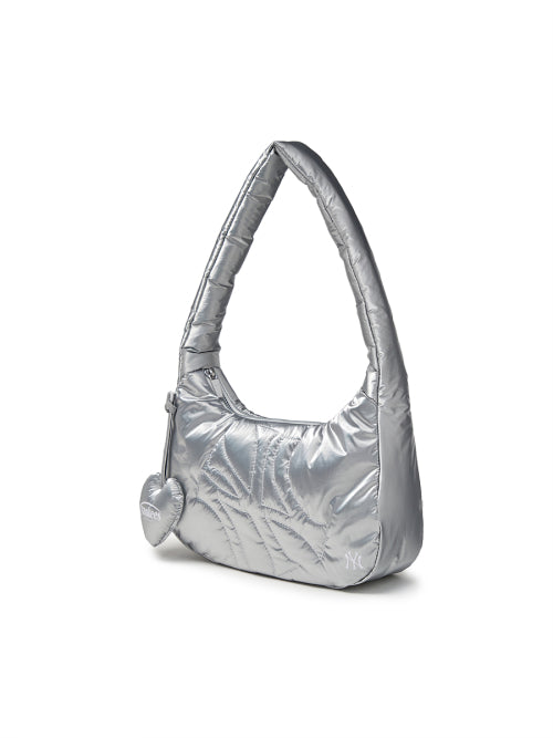 Basic Sportive Stitch Hobo Bag NY (Silver)