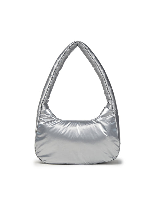 Basic Sportive Stitch Hobo Bag NY (Silver)