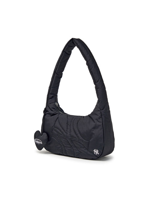 Basic Sportive Stitch Hobo Bag NY (Black)