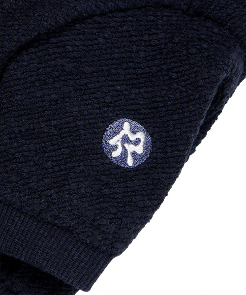HELLO KITTY X ARUMARU CROPPED HOODIE ZIP JACKET SET_NAVY