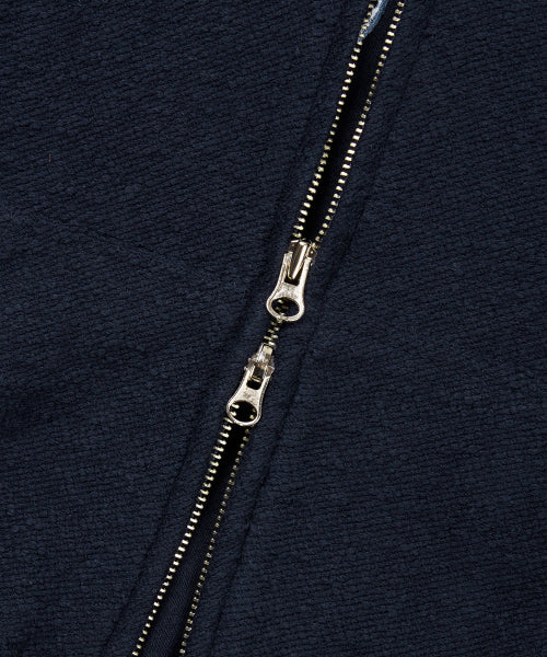 HELLO KITTY X ARUMARU CROPPED HOODIE ZIP JACKET SET_NAVY