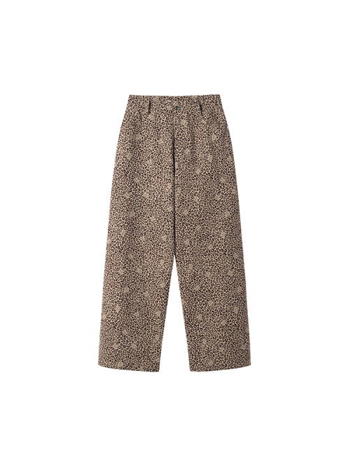 All-over leopard pants [Brown]