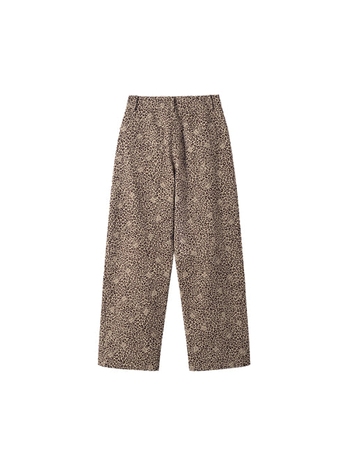 All-over leopard pants [Brown]