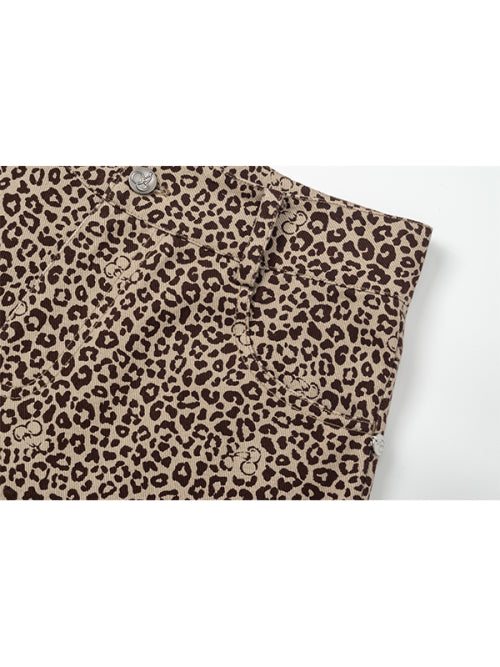 All-over leopard pants [Brown]
