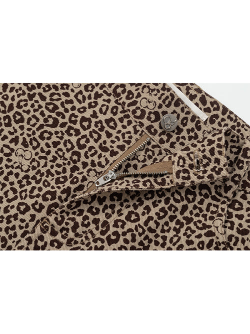 All-over leopard pants [Brown]