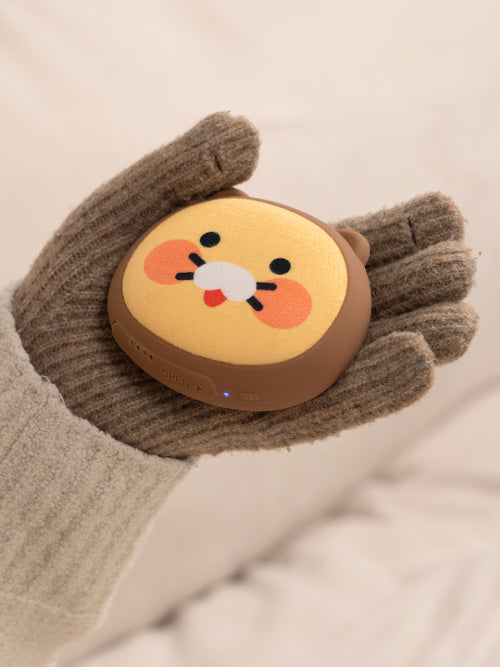 Kakao Friends Pogeun Double-Sided Heat Hand warmer Auxiliary Battery 5000 mAh Face type Mini Hand warmer