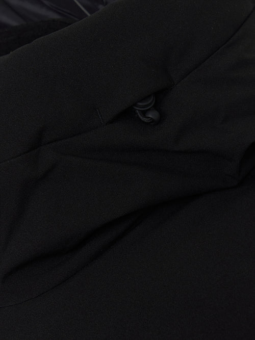 Varsity Hooded Long Padded NY (Black)