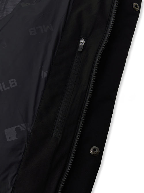 Varsity Hooded Long Padded NY (Black)