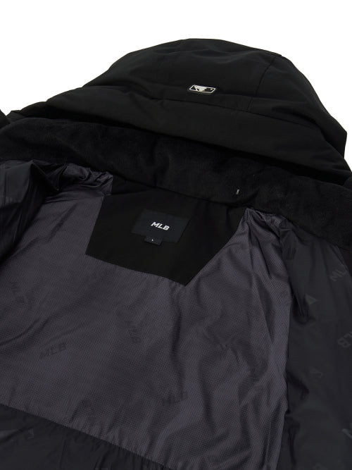 Varsity Hooded Long Padded NY (Black)