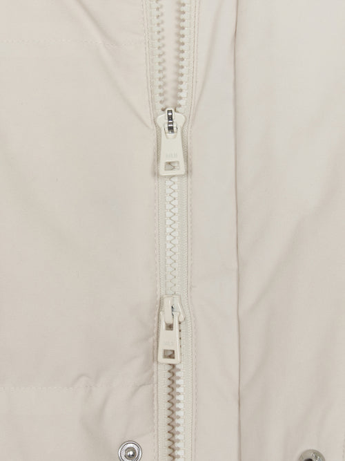 Varsity Hooded Long Padded NY (D.Cream)