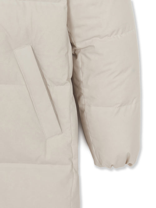 Varsity Hooded Long Padded NY (D.Cream)