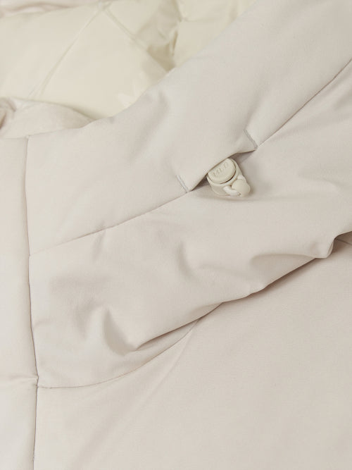 Varsity Hooded Long Padded NY (D.Cream)