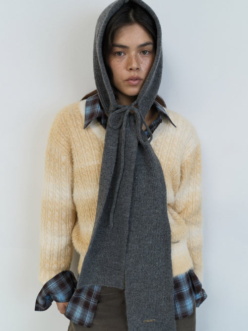 Hooded Knit Muffler VX5WA631_5color