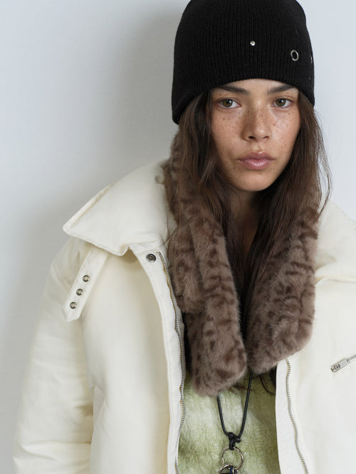 Leopard Fur Muffler VX5WA629_2color