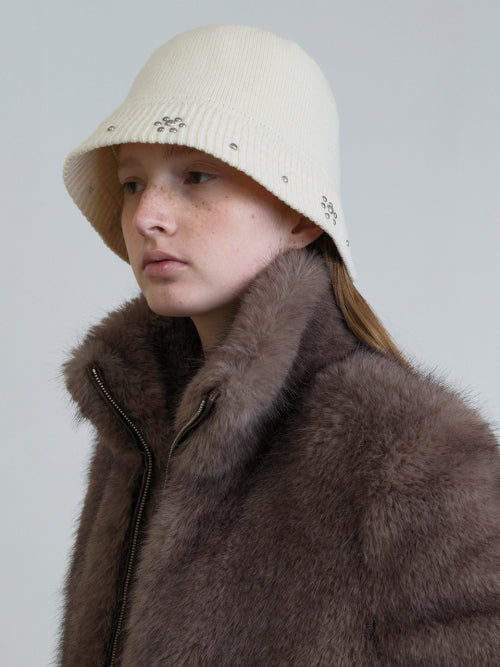 Beads Detailed Bucket Hat VX5WA626_3color