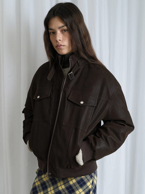 Soft Touch Blouson Down Jumper VD5WM412_2color